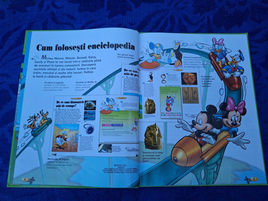 DeAgostini Enciclopedia | Disney Mickey Mouse carte copii | Aer si foc