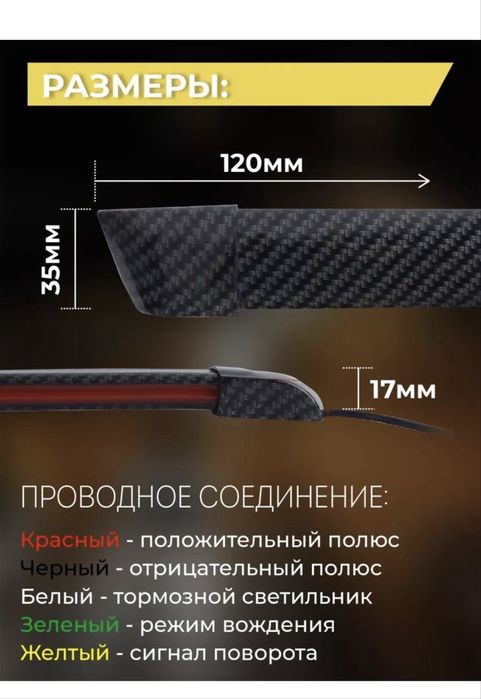 Спойлер лента на авто дополнительный стоп