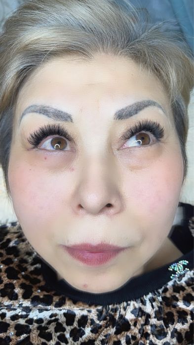 Перманентный макияж и наращивание ресницы.