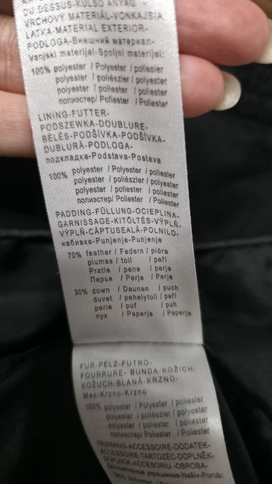 Jacheta scurta de iarna cu puf Orsay, neagră, marimea 38