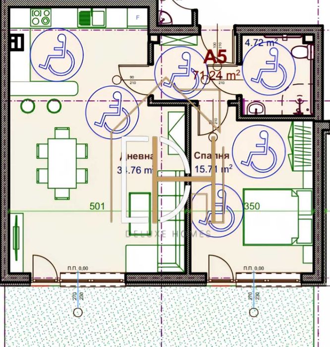 Продава се Двустаен апартамент в Пловдив, Христо Смирненски - 102 кв.м за 1109 €/кв.м - Снимка #2