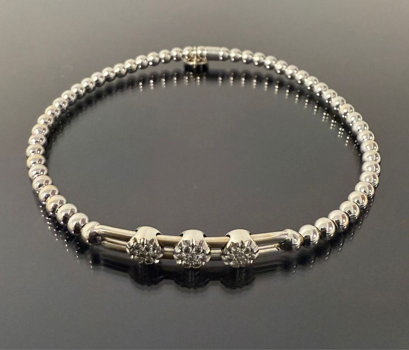 Bratara Hulchi Belluni Tresore Stretch aur 18kt cu diamante naturale