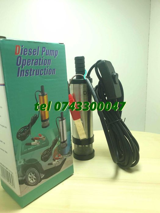 Unitate Transfer Orice Lichid Submersibila 12V Pentru Motorina Si Ulei Pentru Transfer Combustibil Si Motorina Pentru Transfer Lichide Tehnice