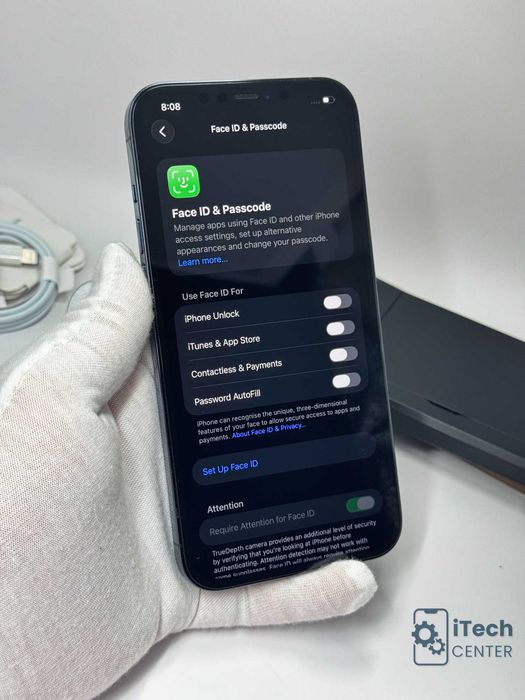 iPhone 12 Pro MAX, 256GB, Pacific Blue, 100% батерия, КАТО НОВ, ГАРАНЦИЯ!