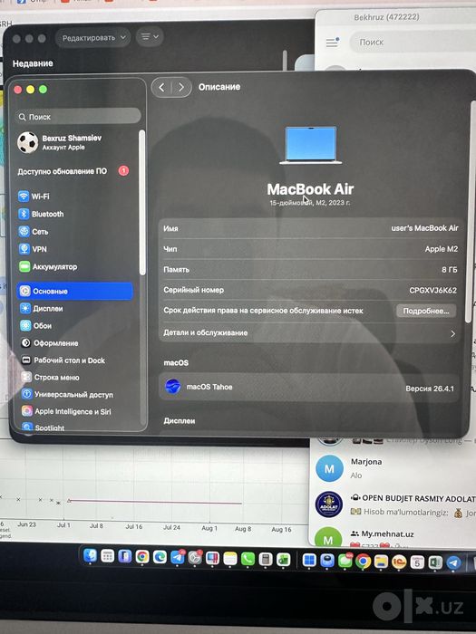 MacBook air M2 15 inch