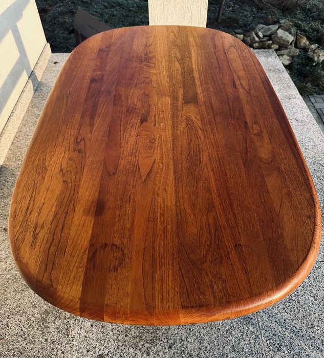 Masa Glostrup mid century lemn masiv teak tec design scandinav