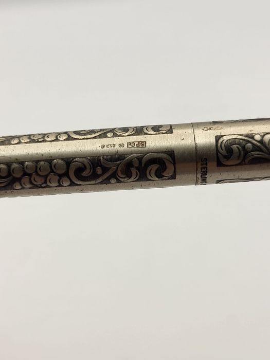 Sheaffer Imperial USA  Pix ARGINT 925 cu Gravura Struguri Frunze