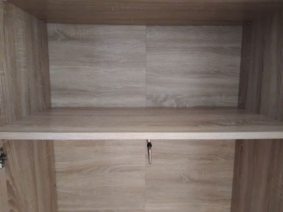 Dulap din colecția Biblioteca living Joy, stejar sonoma + wenge, 299 c