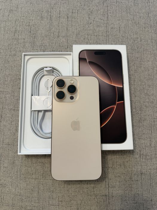 iphone 16 pro max 256gb desert titanium, impecabil, garantie!