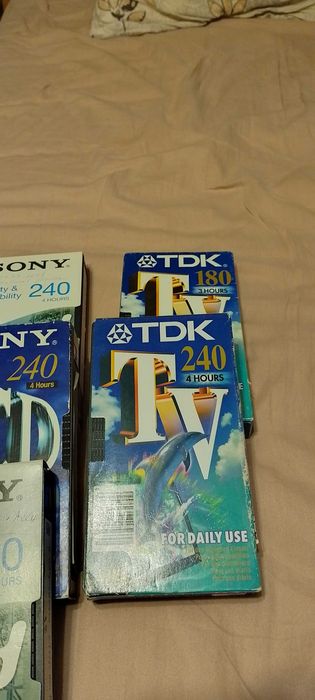 Видеокасети  използвани Sony, Panasonic , TDK
