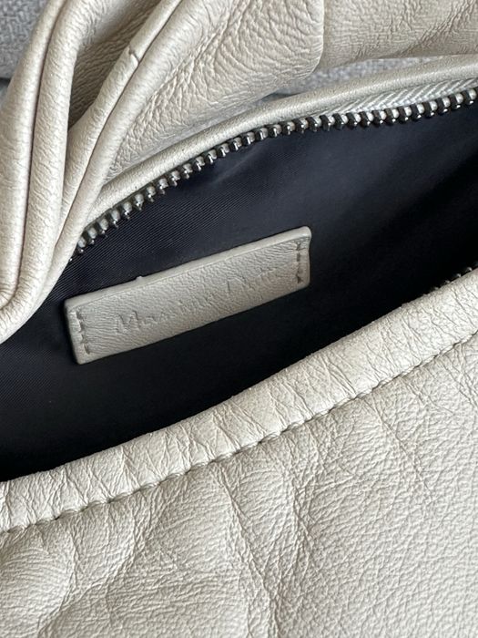 Чанта Massimo Dutti Ecru