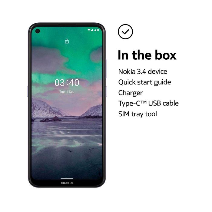 Nokia 3.4 3/32GB D.SIM - Violet