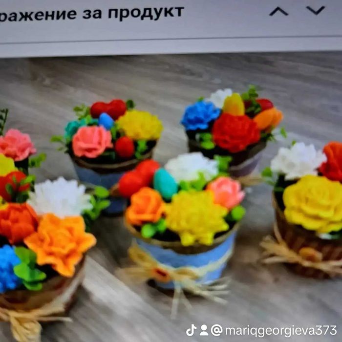 Цветя от ароматен глицеринов сапун и Българска роза унив.маг.