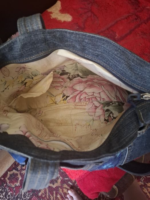 Сумка  джинсовая