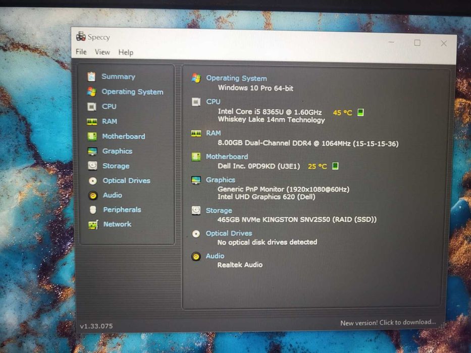 Laptop Dell L5400 I5 8365
