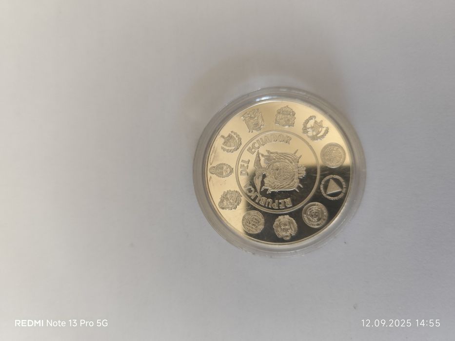 5000 сребърни Сукрета Еквадор 1999 г.