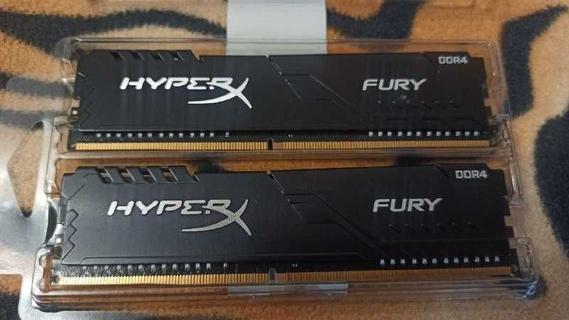 Оперативная память Kingston HyperX FURY Black [HX426C16FB3K2/16] 16 ГБ