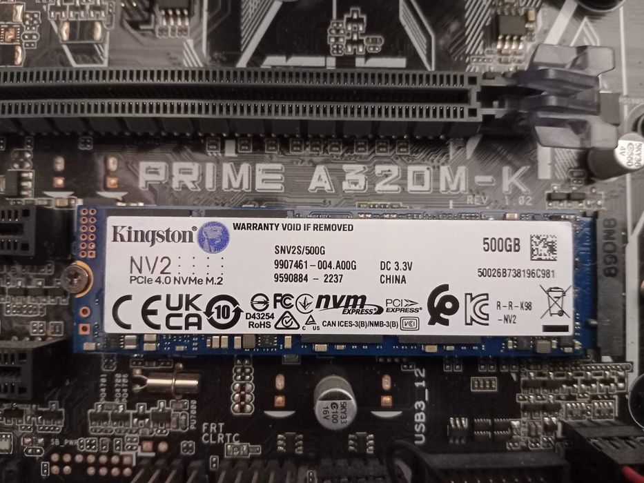 OCAZIE KIT AM4cuWIN11 placa A320M-K+CPU 5600+16gb DDR4 3200+NVME 500GB