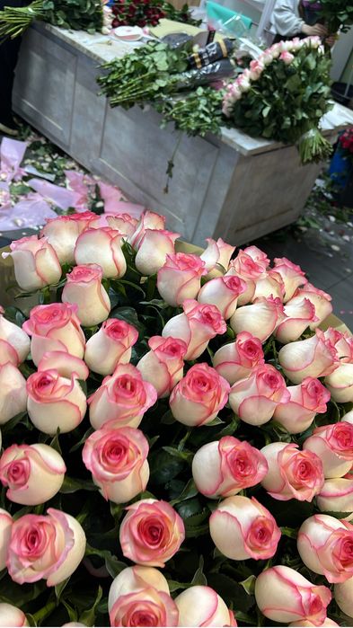 Цветы роза 61 шт