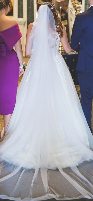 Rochie de mireasă Oropesa White One Barcelona, 36/38, transport inclus