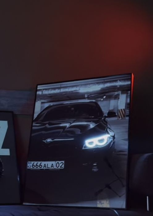 Постеры машин с авто LED