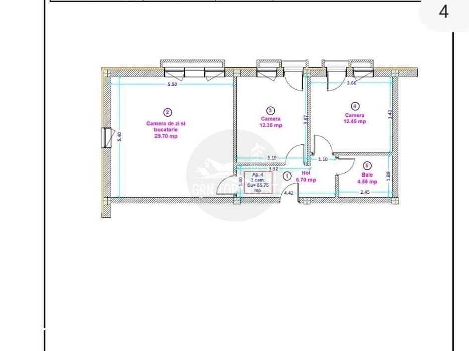 Apartament modern 3 camere parcare zona Doamna Stanca