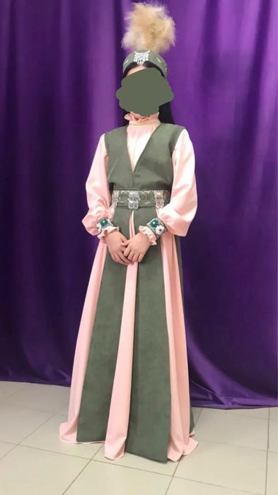 Казахское платье, для девочки 12-13лет