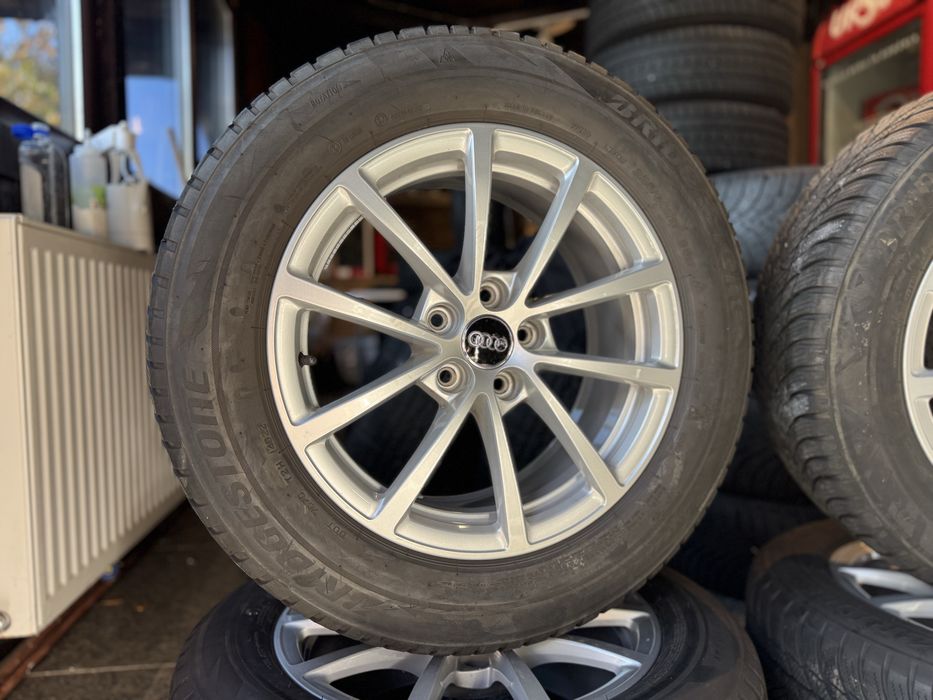 Set jante originale Audi A6 C8 +Anvelope 225/60/R17 Brigestone Iarna
