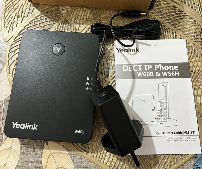 Stație de bază DECT VoIP Yealink W60B – NOUĂ (Centrală telefonie IP)