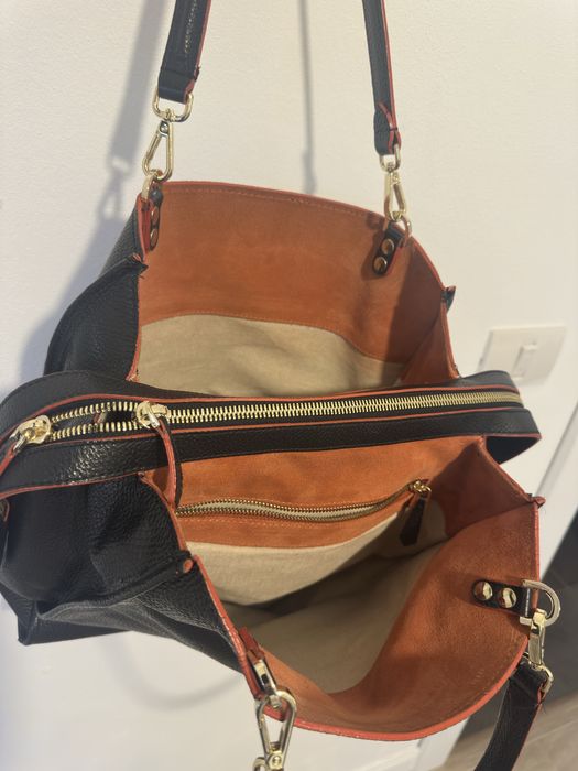 Geanta Musette,piele,stare impecabila,