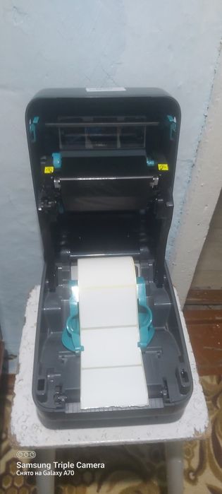 Zebra GK420t, после обслуживания, с расходниками