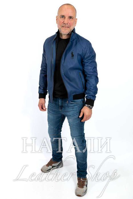 Кожен бомбър Бисер