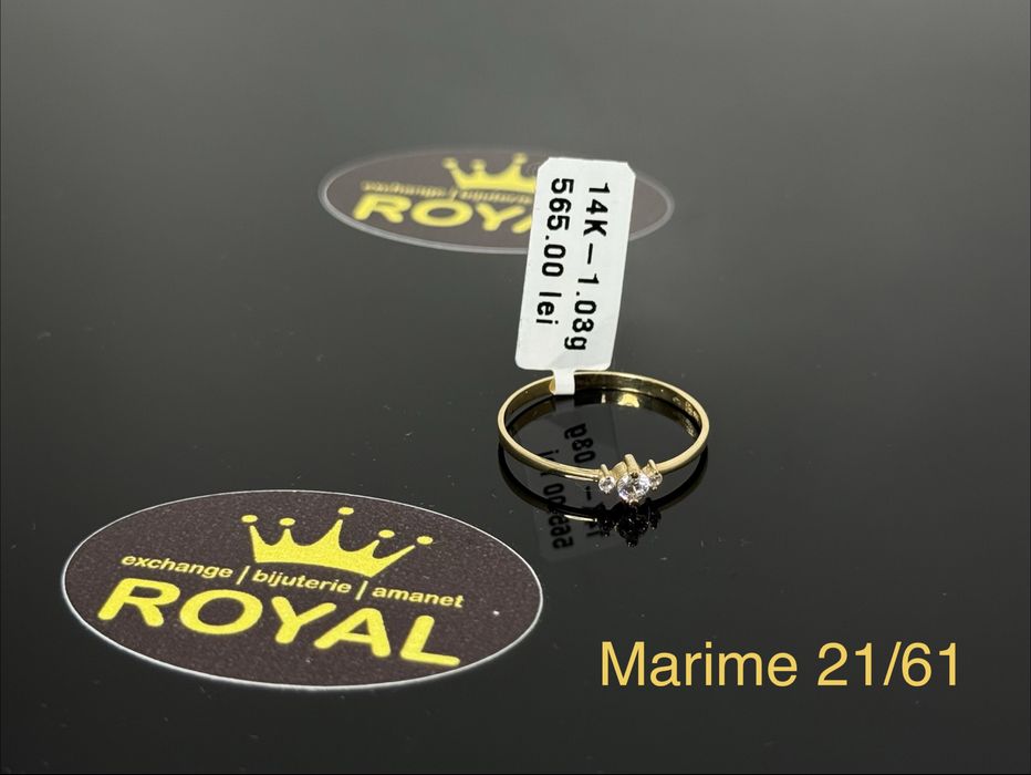 Bijuteria ROYAL : Inel AUR 14K NOU / 1.03 GR
