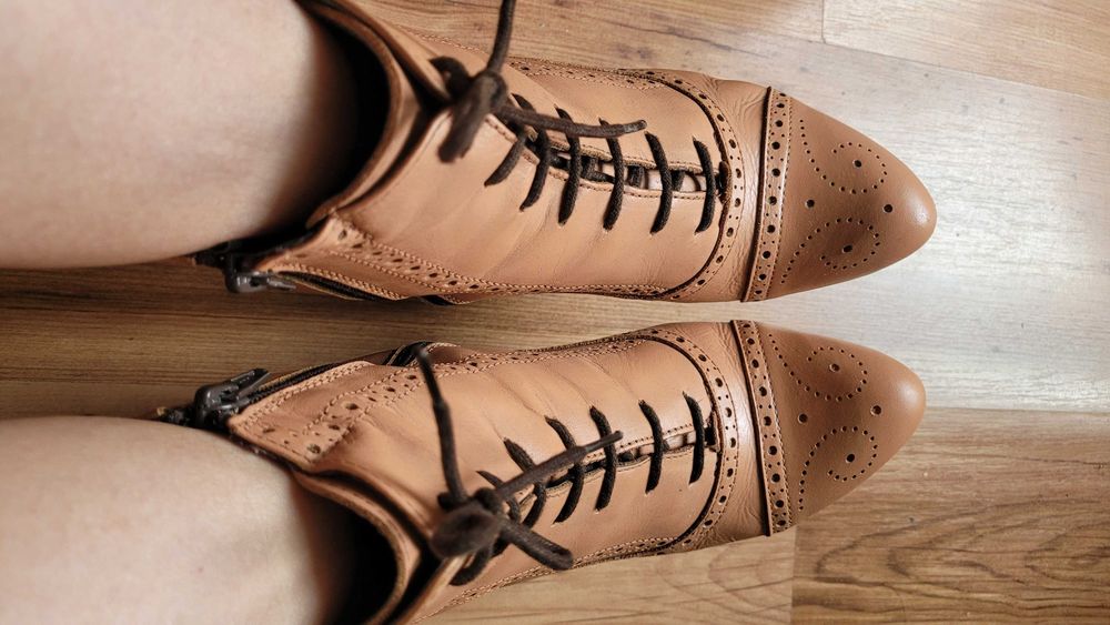 Botine tip brogues Bertie