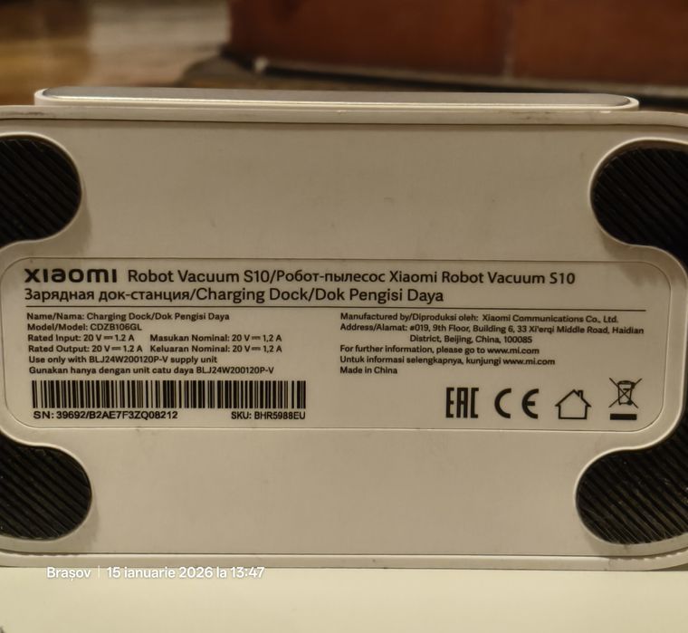 Xiaomi Robot Vacuum S10 – aspirator robot cu mop, stare foarte bună