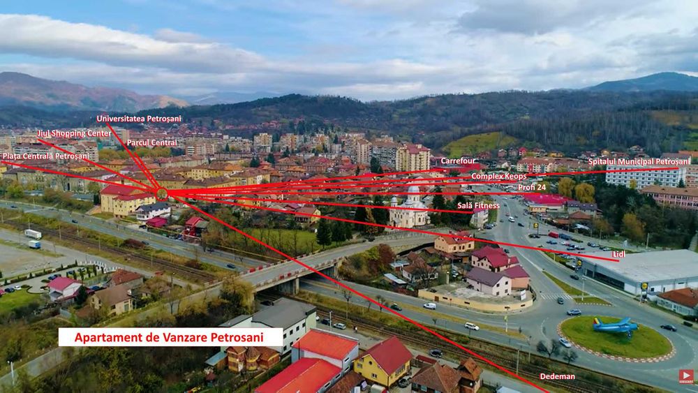 2 camere mari, bloc din cărămidă, zonă liniștită – Petroșani