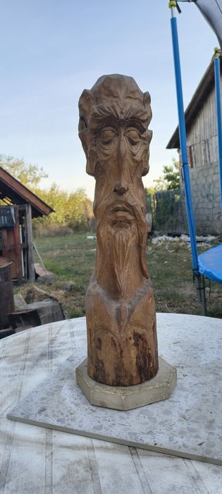 Statuetă bust lemn Don Quixote