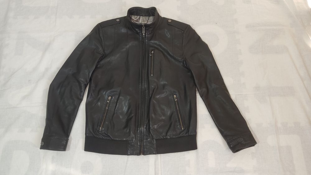 Geaca piele Emiliano Zapata mărime XL bărbat designer casual