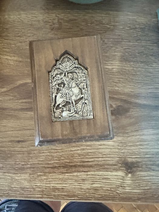 Ръчно изработена икона на Свети Георги