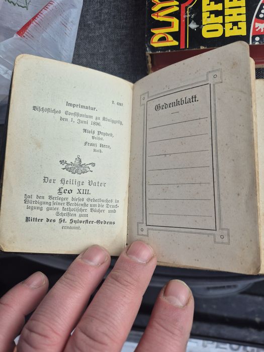 Carte de rugăciuni rară „Perlen der Gnade” – Ediție 1896, J. Steinbren