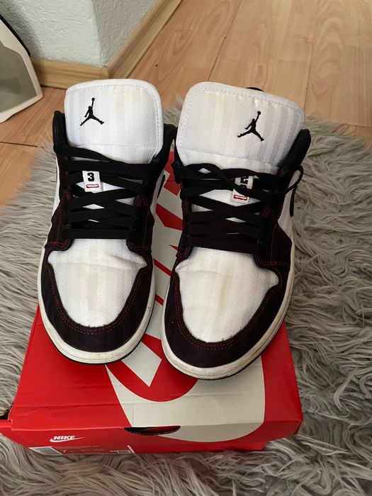 Nike Air Jordan 1 Low SE Utility White Black Gym Red