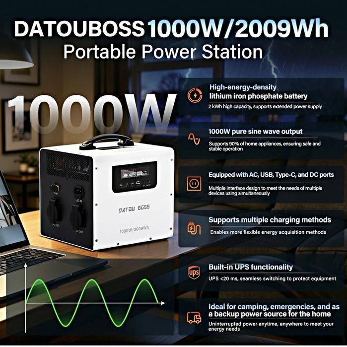 Statie de alimentare portabila DATOUBOSS 2009 Wh