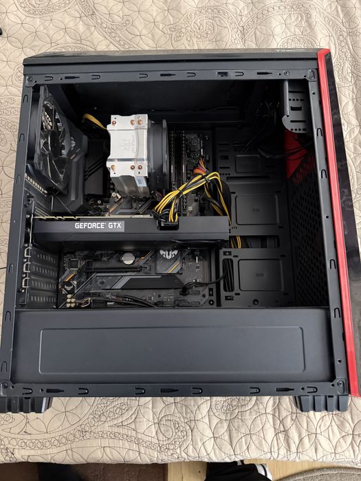 i5 10 GEN 10600K.4,8GHZ 12CORE 32GB  ddr4,ssd nvme 512GB video 8GB GTX1070 monitor24 nou LG 120HZ