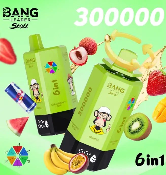 Vape 300k puffs, 6 arome in 1
