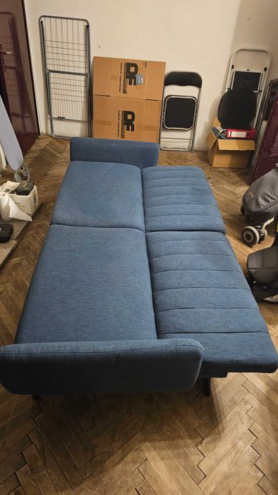 Разтегателен диван HARNDRUP тъмносин