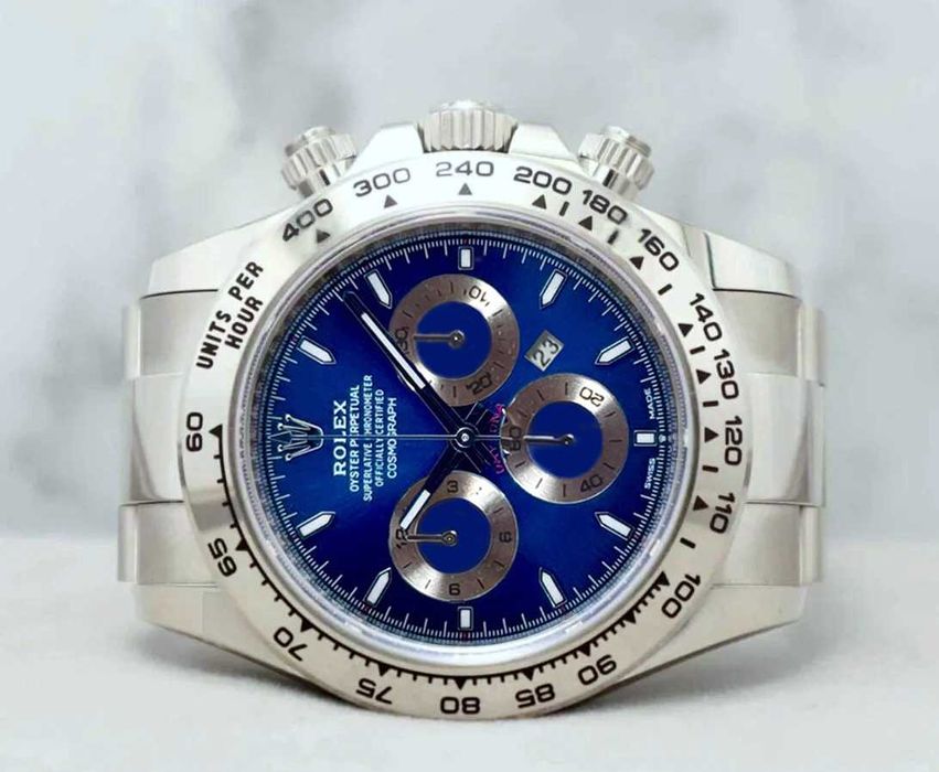 Чисто нов механичен часовник Rolex Daytona blue