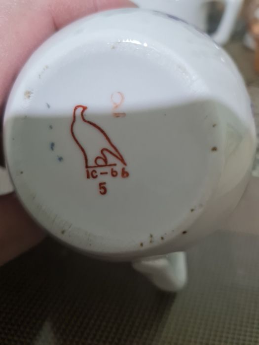 Сирень, набор посуды из СССР