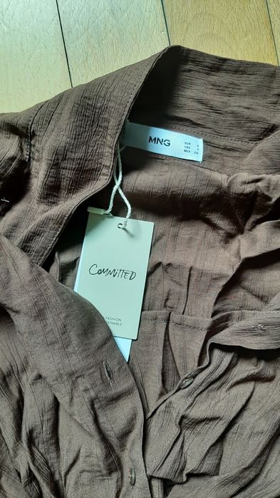 Rochie-cămașă cu fundă