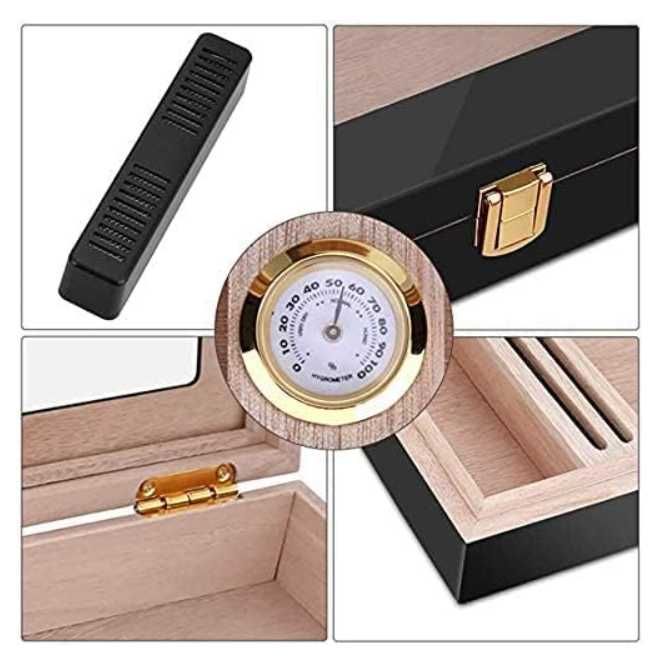 Кутия за пури хумидор кедрово дърво пура cohiba galiner цигари запалка