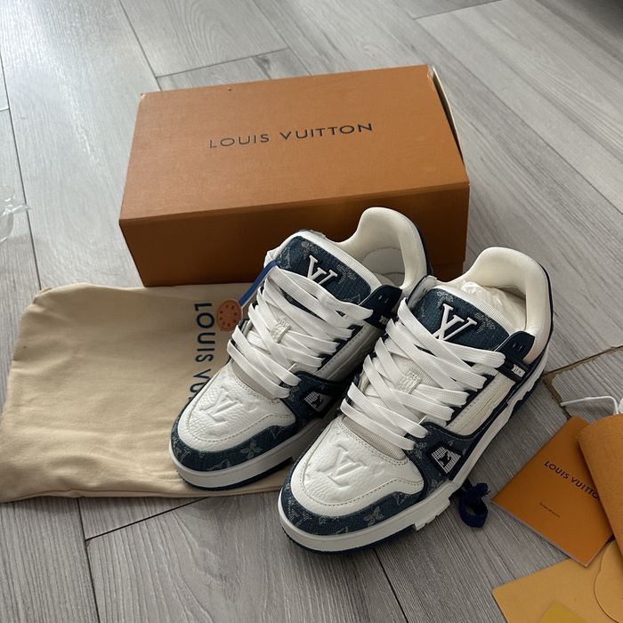 Louis Vuitton alb albastru noi 39